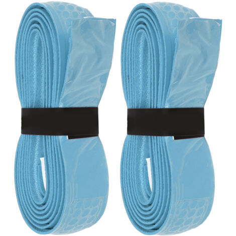 2 Bandes de Poignée Épaisses pour Raquette de Tennis et Badminton, Absorbant la Transpiration, Bleu