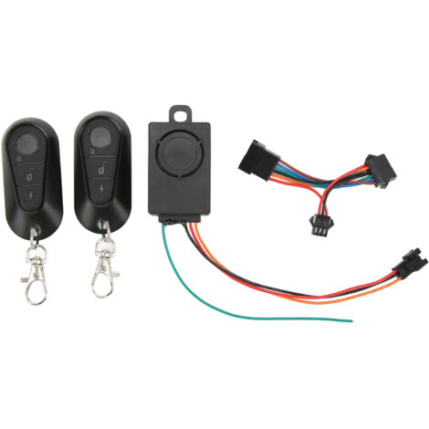 Alarme antivol intelligente pour vélo et scooter électrique sans fil, télécommande, compatible 36‑72V universel (1/5)