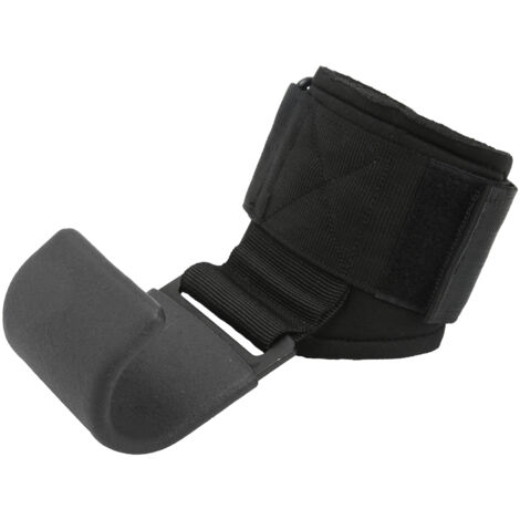 Crochets de Levage Robustes - Sangles de Poignet pour Haltérophilie, Prise Renforcée et Support pour Entraînement en Salle - Noir (1/5)
