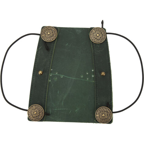 Protecteur de Bras en Cuir de Vache Réglable pour Tir à l'Arc et Chasse, Vert - Équipement de Protection Extérieur (1/5)