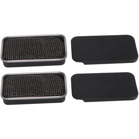 2 pièces Réchaud à Alcool Mini Portable et Anti-Vent pour Randonnée Camping Pique-nique BBQ Noir (1/5)