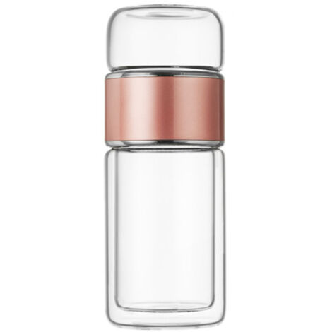 Bouteille Infuseur à Thé 420ml en Acier Inoxydable Double Paroi Anti-Fuites pour Bureau, Voyage, Maison (1/5)
