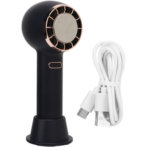 Ventilateur de Poche Mini USB Rechargeable - Bleu Foncé pour Maquillage des Cils, Enfants et Femmes (1/5)