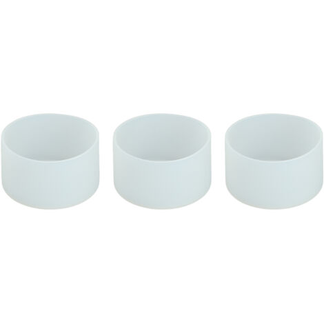 3 Pièces Protège-Bouteille en Silicone Anti-Dérapant Résistant à la Chaleur, Couvercle Transparent pour Fond de Gourde (1/5)