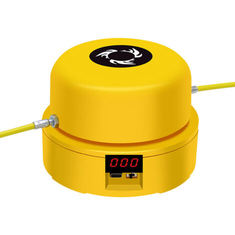 Corde à Sauter Motorisée avec Télécommande Sans Fil, Niveaux de Vitesse Réglables 1‑10, Équipement de Fitness pour Saut à la Corde Multiusager, Taille Unique Jaune