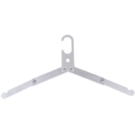Porte-vêtements pliable voyage en alliage d'aluminium léger et résistant pour maison et déplacements argenté (1/5)