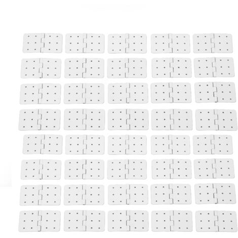 40 Pièces Charnières à Goupilles RC pour Avion Modèle, Pièces d'Aile en Plastique Taille L pour Aéronef Télécommandé (1/5)