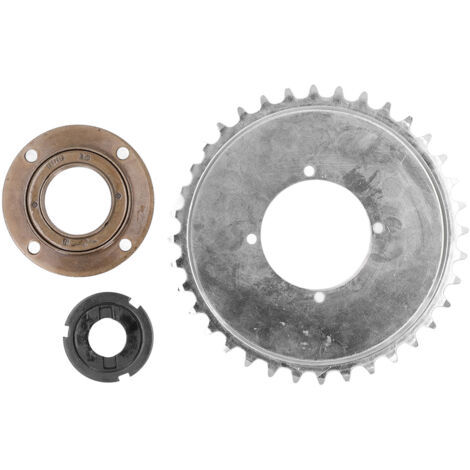 Pignon de vélo 32T en acier pour chaîne 410 avec 4 trous - Kit adaptateur de volant moteur pour modification (1/5)