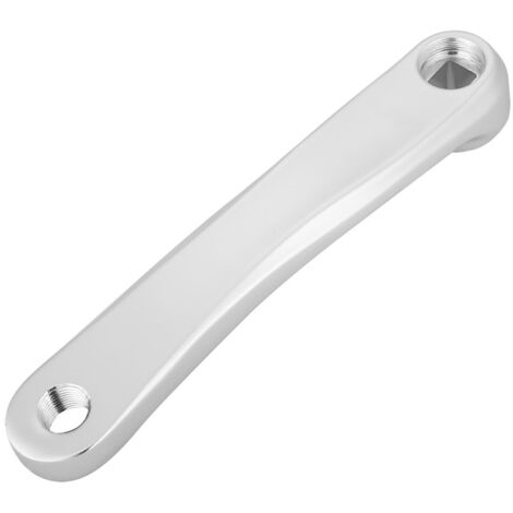 Manivelle de vélo aluminium 170mm gauche, bras de pédalier simple remplacement (trou carré argenté) (1/5)