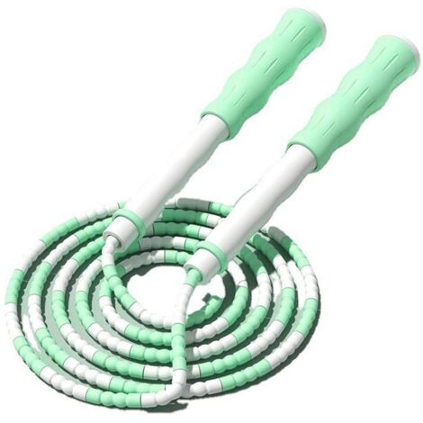 Corde à Sauter Perles Ajustable Enfants, Anti-Enchevêtrement, Vert, Plastique PP Souple (1/5)