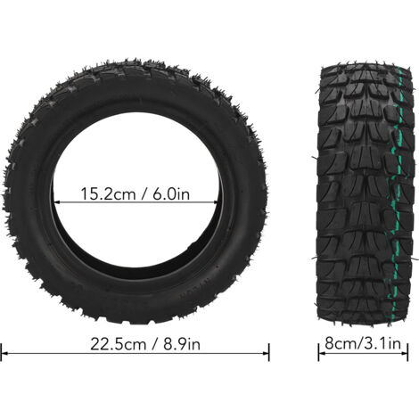 Pneu scooter électrique 255x80 sans chambre à air, pneu de rechange pour vélo électrique et trottinette (1/5)
