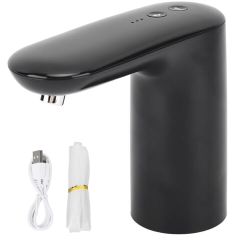Pompe à eau sans fil portable, distributeur automatique pour bouteille, idéal maison et camping, noir (1/5)
