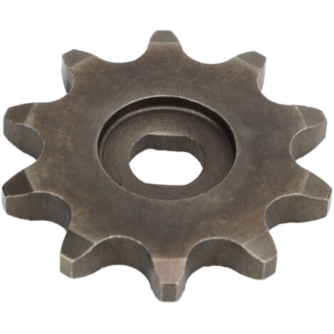 Pignon de chaîne 10 dents en acier carbone pour moteur de vélo, 10T, compatible arbre 5mm (1/5)