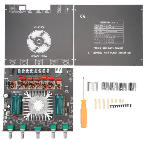 XY S350H Module Amplificateur Audio Bluetooth 2.1 Canal 220Wx2, Supporte Nom Personnalisé, Alimentation DC 18V-38V pour Enceintes