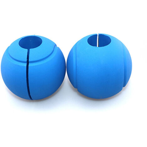 2 pièces Poignées d'Haltères en Silicone Épais pour Barres de 25mm 28mm 30mm, Bleu (1/5)