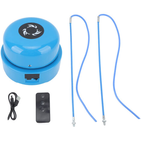 Corde à Sauter sans Fil avec Télécommande, 10 Vitesses Réglables, Équipement de Fitness Bleu (1/5)
