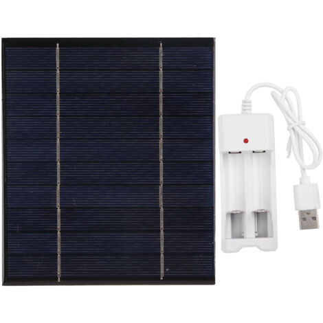 Panneau solaire portable 5V 2.5W avec port USB pour charge téléphone et batterie externe