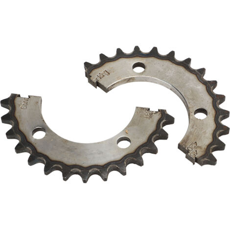 Pignon fendu 28 dents en acier 420 pour scooters, vélos, quads et motos tout-terrain (1/5)