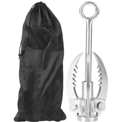 Crochet d'escalade 3 griffes pliable en acier inoxydable pour survie en plein air