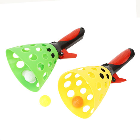 Jeu de balles en plastique pour enfants - Jouet sportif interactif de lancer et rattrapage (1/5)