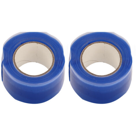 2 pièces Ruban adhésif silicone antidérapant, double face flexible pour pagaies de canoë kayak et bateau-dragon, bleu (1/5)