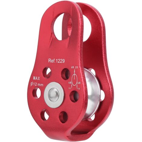 Poulie de levage fixe en aluminium 20KN pour travaux aériens et escalade (1/5)