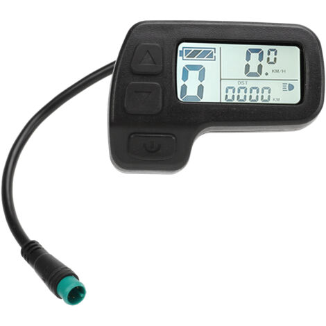 Écran LCD étanche pour vélo électrique, connecteur universel 24V 36V 48V, affichage de données pour compteur de vélo électrique. (1/5)