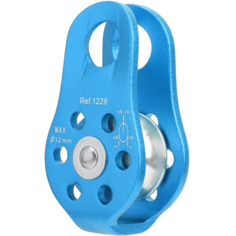 Poulie de levage fixe en aluminium 20KN pour travaux aériens et escalade, petite et robuste. (1/5)