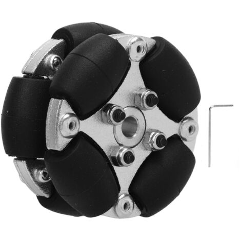 Roue omnidirectionnelle double en aluminium 38mm (1,5 pouce) avec moyeux métalliques pour robot - Réf. 14166 (1/5)