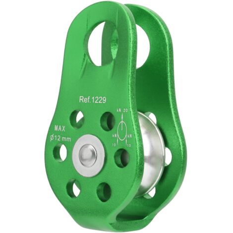 Poulie de levage fixe en aluminium 20KN pour travaux aériens et escalade (1/5)