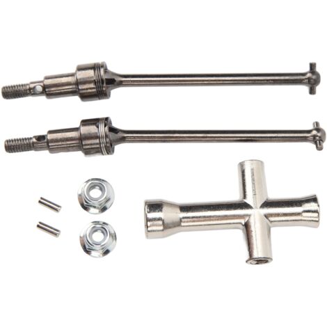 Lot 2 Arbres De Transmission Avant RC Pour SCY 16101 16102 16103 16201 – 1/16 – Acier Et PA – 78 Mm – Facile à Installer