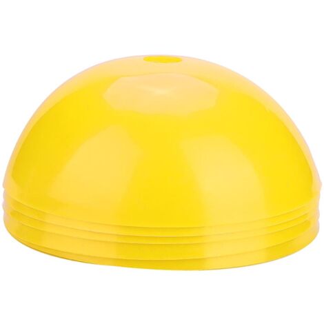 5 cônes d'entraînement de football en plastique, marqueurs de terrain et accessoires pour barrières (jaune) (1/5)