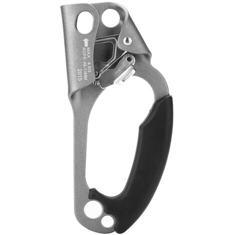 Poignée de Serrage Droite pour Corde d'Escalade 8-13mm, Équipement d'Escalade (Gris) (1/5)
