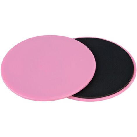 2 Paires Disques de Glisse Fitness - Équipement d'Entraînement Corps Complet pour Abdomen et Sport (Rose)