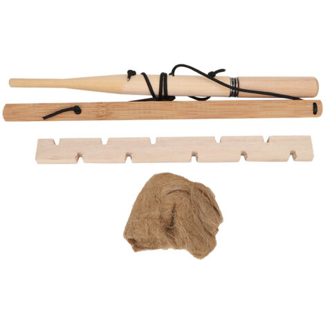 Kit de Survie pour Allumage de Feu en Bois - Outil de Perçage et Allume-Feu d'Urgence pour Camping (1 Personne)
