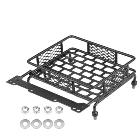 Accessoire pour Véhicule RC - Barre de Toit et Bac à Bagages en Acier pour Voiture 1/10 Crawler (Taille S) (1/5)