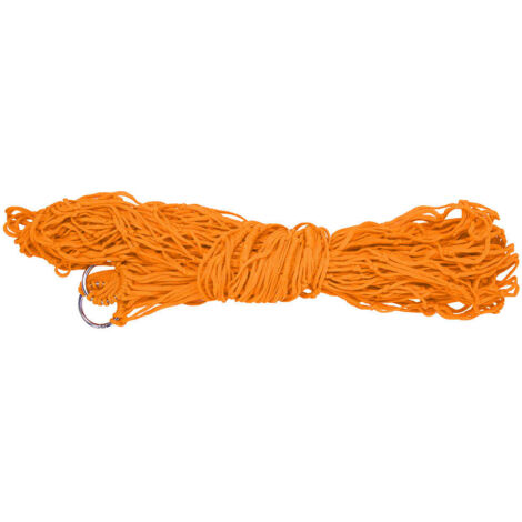 Hamac Double Confortable en Maille Nylon pour Jardin et Camping (Orange) (1/5)