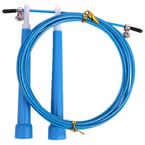 Corde à Sauter Réglable pour Étudiants - Équipement d'Entraînement Sportif Rapide (Bleu) (1/5)