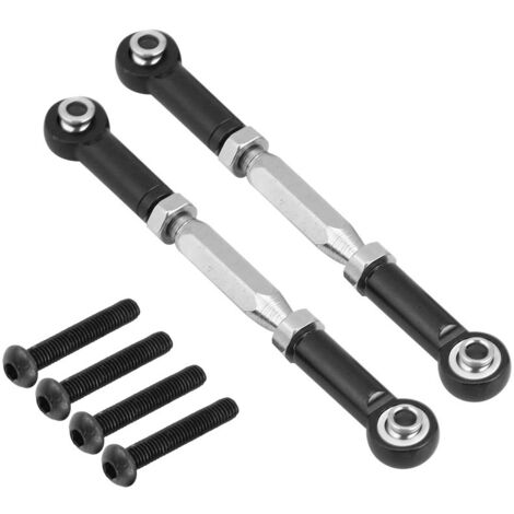 Tiges de direction en alliage d'aluminium pour voiture RC Axial Rock Racer 90026 (Noir) (1/5)