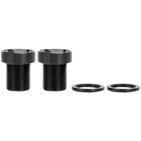 Vis de boîtier de pédalier filetées M15x19mm en titane pour vélo, noir (1/5)