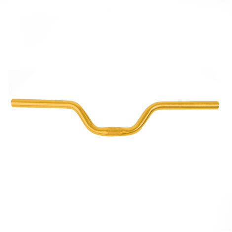 Guidon Vélo Fixie Aluminium Potence Surélevée 25,4mm x 520mm Doré (1/5)