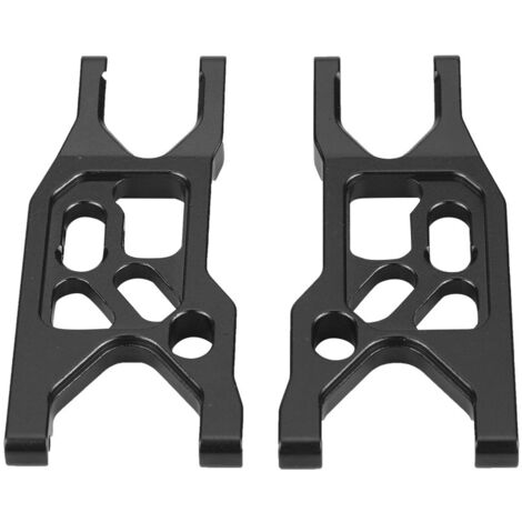 2 pièces Bras de Suspension Avant Inférieurs en Alliage d'Aluminium pour Axial Rock Racer 90026 (Noir) (1/5)