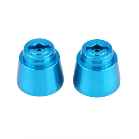 Adaptateur de moyeu hexagonal en alliage d'aluminium pour essieu arrière de voiture RC Axial Rock Racer 90026 (Bleu) (1/5)