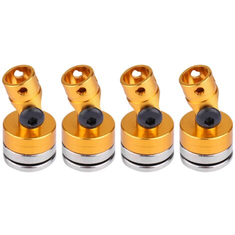 4 Pièces Support de Montage Magnétique Invisible pour Châssis SCX10 1:10 - Jaune (1/5)