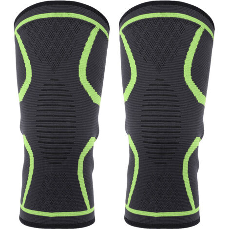 Genouillère de Sport Élastic Vert Clair pour Fitness, Course et Cyclisme (1/5)