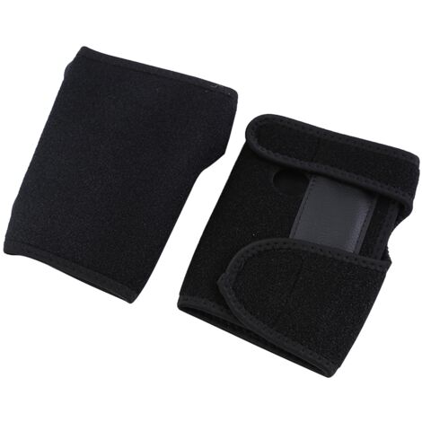 Bandage de Poignet pour Musculation et Haltérophilie - Support et Protection (Noir R) (1/5)