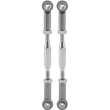 Tiges de direction en alliage d'aluminium pour Traxxas Slash 1/10, couleur gris titane (1/5)
