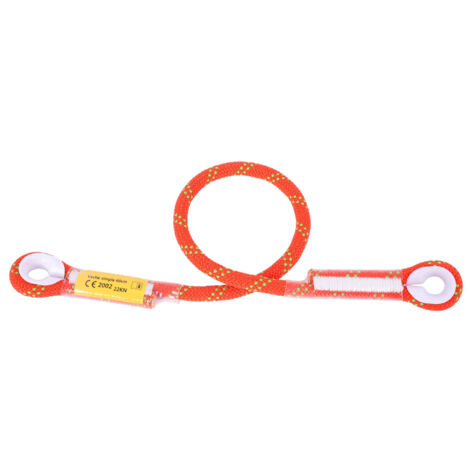 Corde de sécurité d'escalade et de survie en extérieur 60/120/150cm avec anneau porteur (Orange 150cm) (1/5)