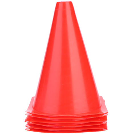 6 pièces Cônes d'Entraînement Football 18cm Accessoires Marqueur Sportif (Rouge) (1/5)