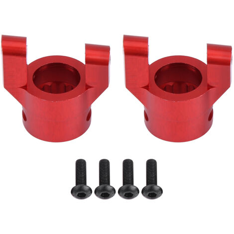 Jeu de Fusées Porte-Moyeu en Alliage d'Aluminium pour AXIAL AX90056 Jeep Wrangler (Rouge) (1/5)